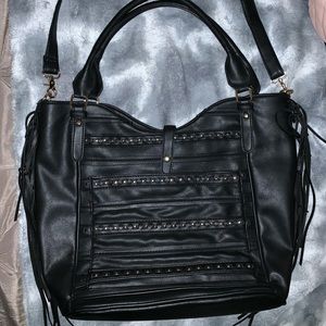 Black large shoulder bag